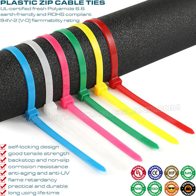 Colliers de serrage sangles câble réglables de 80 à 1020 mm de longueur, serre-câbles nylon polyvalentes de 2,5 à 12 mm de largeur pour faisceau de câbles