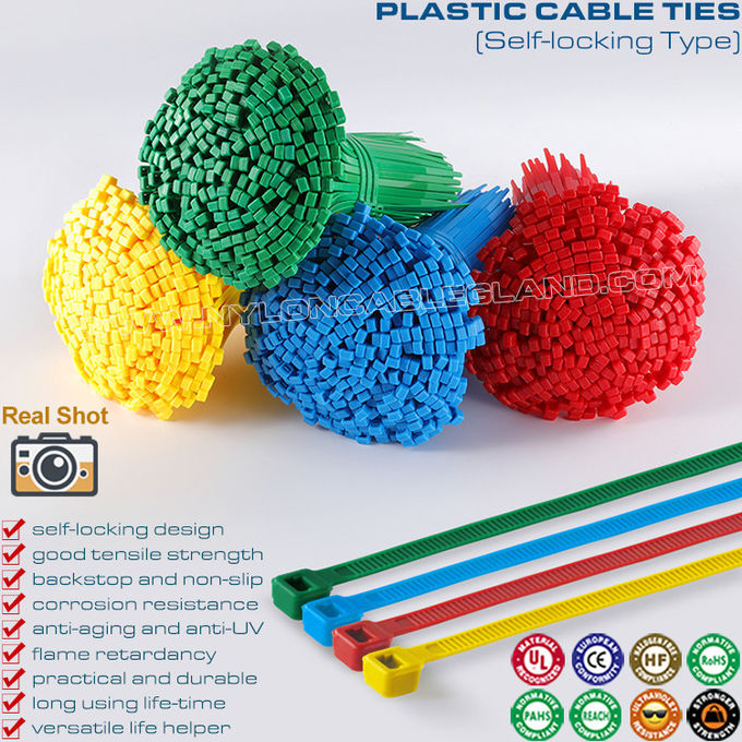 Serre-câbles plastiques écologiques de 12 pouces, colliers de serrage nylon polyvalentes de 40 livres pour gestion des fils